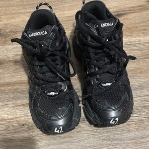 Balenciaga Black Chunky Runner Sneakers